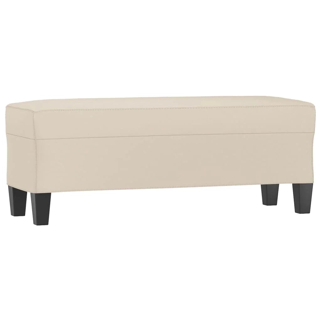 Panca/panca color crema 100 x 35 x 41 cm tessuto in microfibra 02_0010486