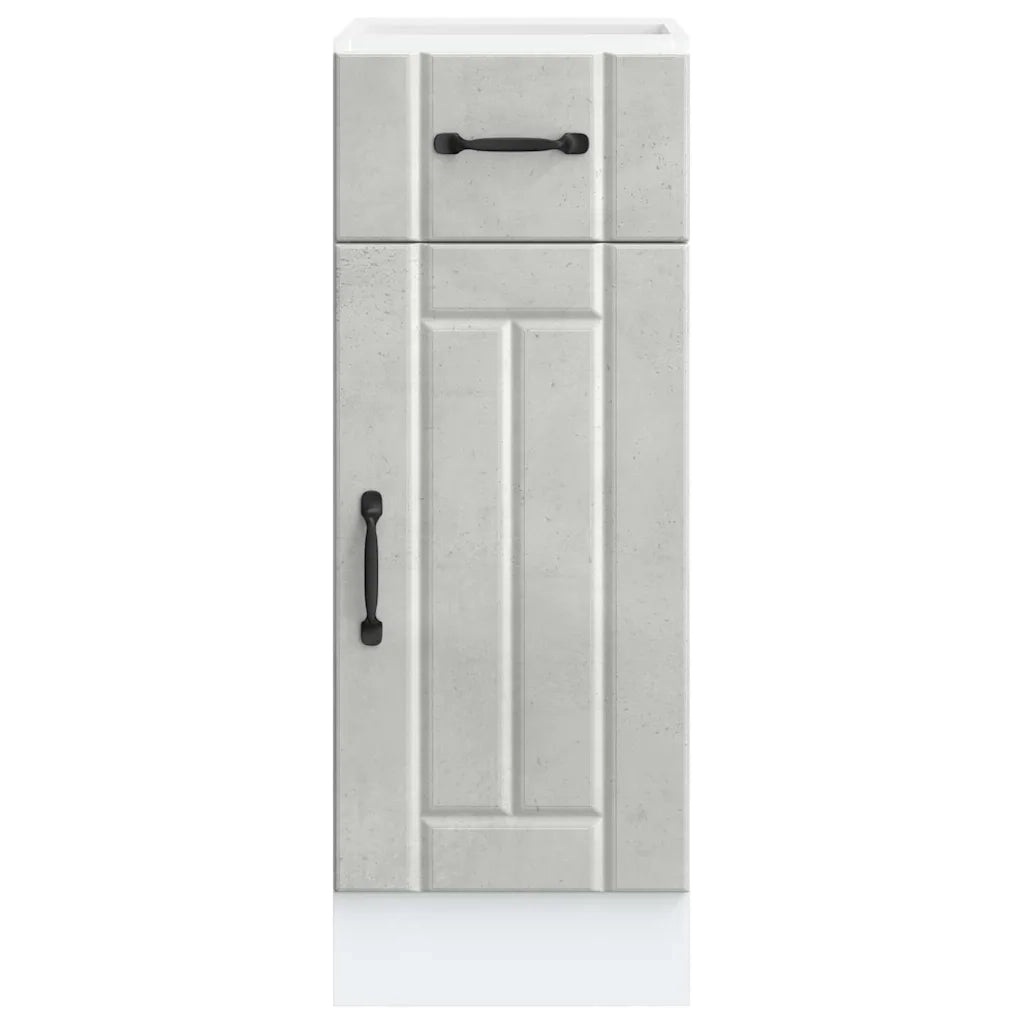Base da Cucina Lucca Grigio Cemento in Legno Multistrato 853701