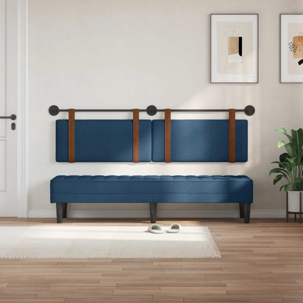 Testiera | Testata sospesa Blu PU Antico
