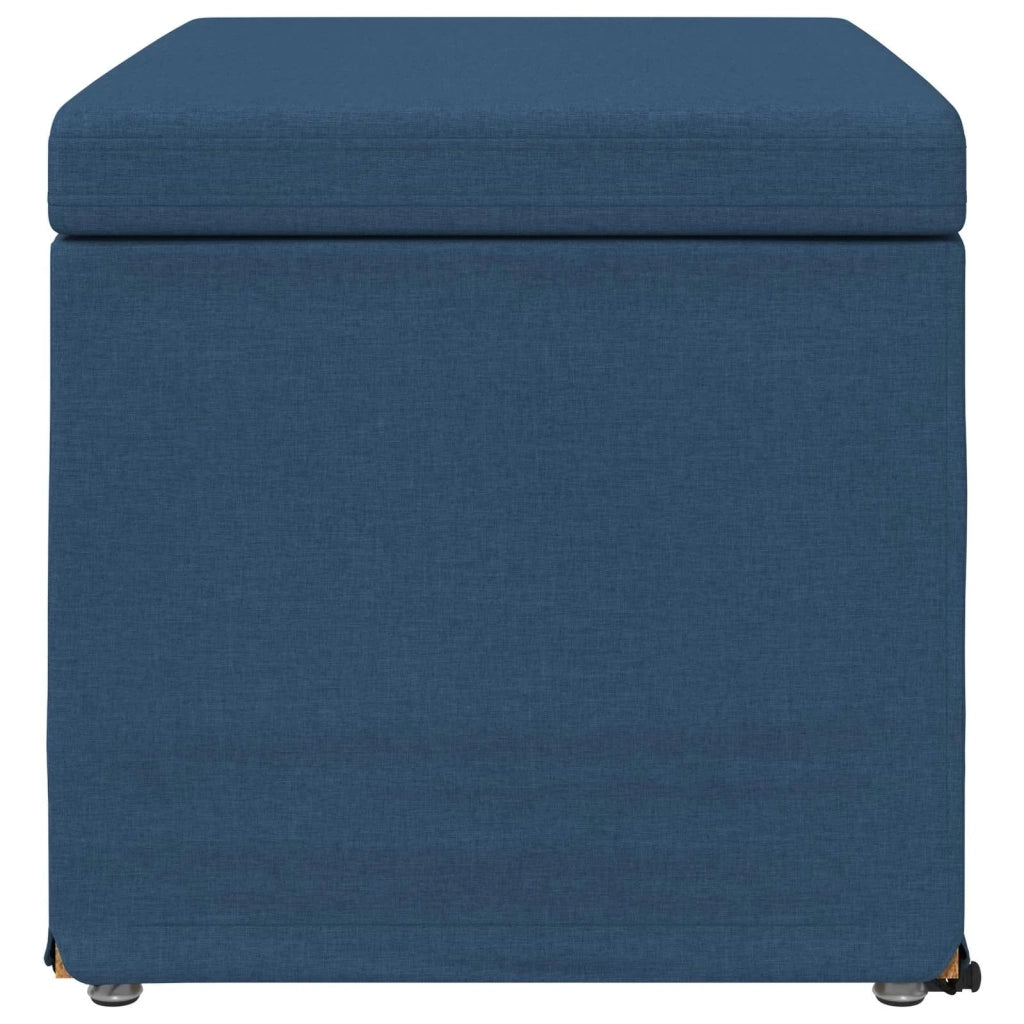Pouf Blu 61 x 41 x 40 cm Tessuto e Legno Ingegnerizzato 876763