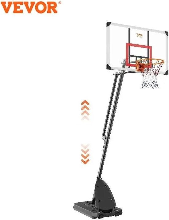 Palo da basket per esterno - Regolabile - 2.3 a 3 metri di altezza