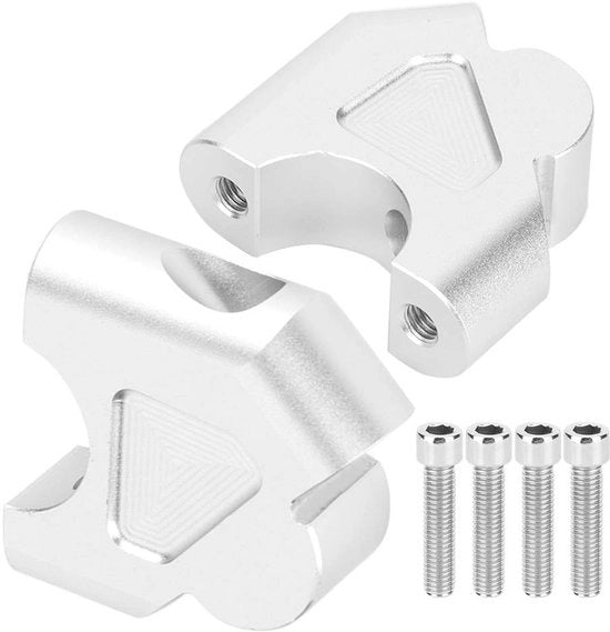 Sostegno di sterzo in lega di alluminio CNC - Elevazione del sterzo - Adattatore di montaggio - Adatto per R1200GS/R1250GS - Resistente alla corrosione - Posizione di guida confortevole