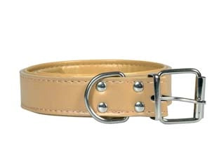 COLLARE PER CANI FINTO CUOIO IMBOTTITO- - cm.65x3,5 - 5 pezzi IL CAMPO