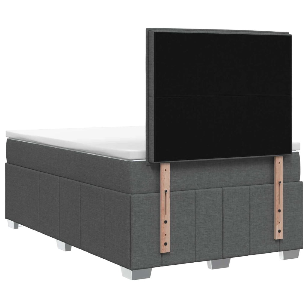 Letto box spring con materasso Grigio Scuro 120 x 200 cm 3454107