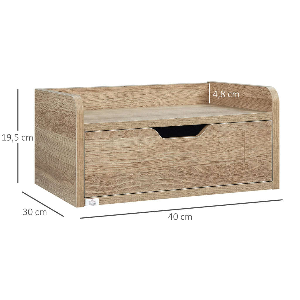 Comodino a muro ¨C zephmum ¨C 40x30x19,5 cm