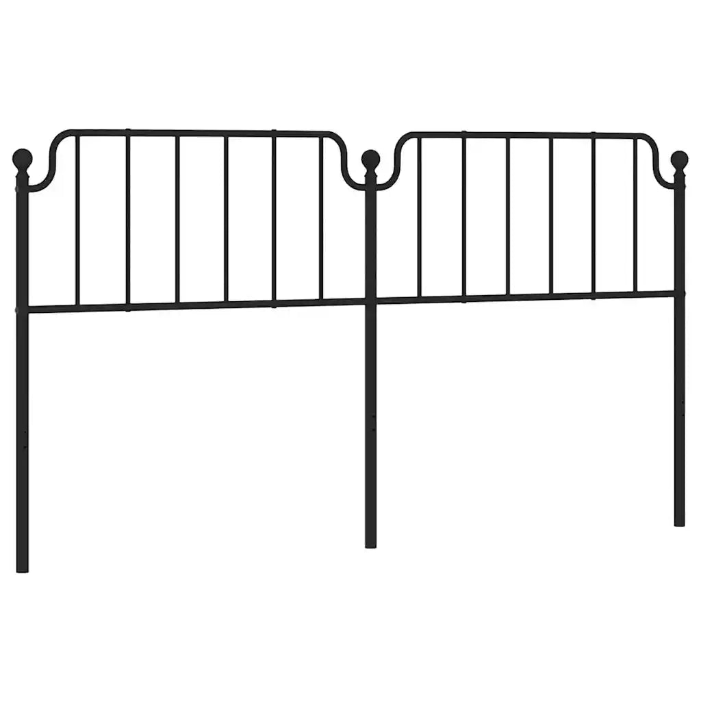 Testiera di Ricambio in Metallo Nero 180 cm 373923