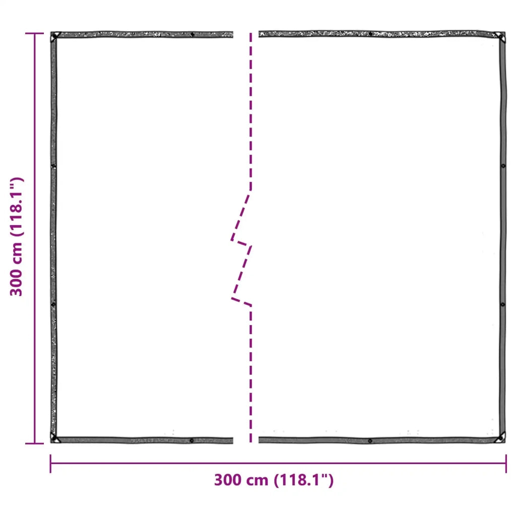 Copertura per Piante Trasparente 3 x 3 m PE 3429311