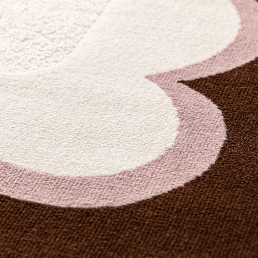 Tappeto da interno rosa e marrone