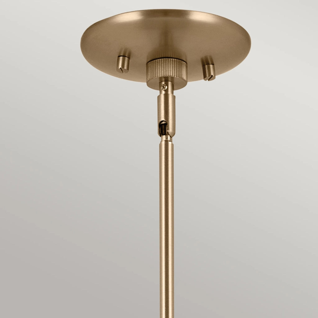 Lampada sospensione lineare Phix 130cm ottone/nero 4xE27