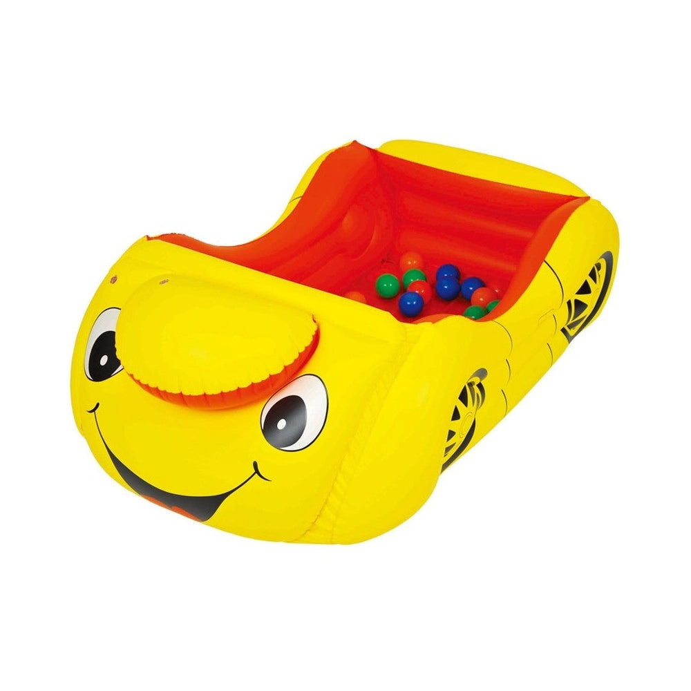 Trade Shop - Auto Macchina Gonfiabile Mare Gioco Bimbi Con 25 Palline E Bocca Apribile -