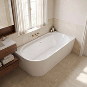 Vasca Bagno Rea Marion Right 170cm Copritappo bianco