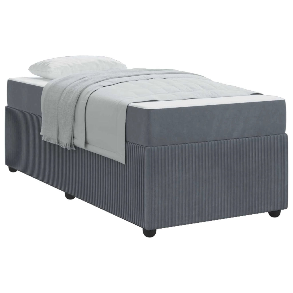 Struttura del letto-Giroletto Grigio scuro 90 x 200 cm Tessuto 873384