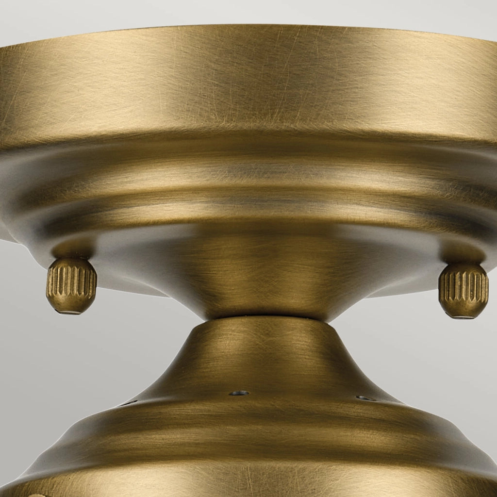 Plafoniera minimal ottone vetro bolle E27 Winslow Kichler