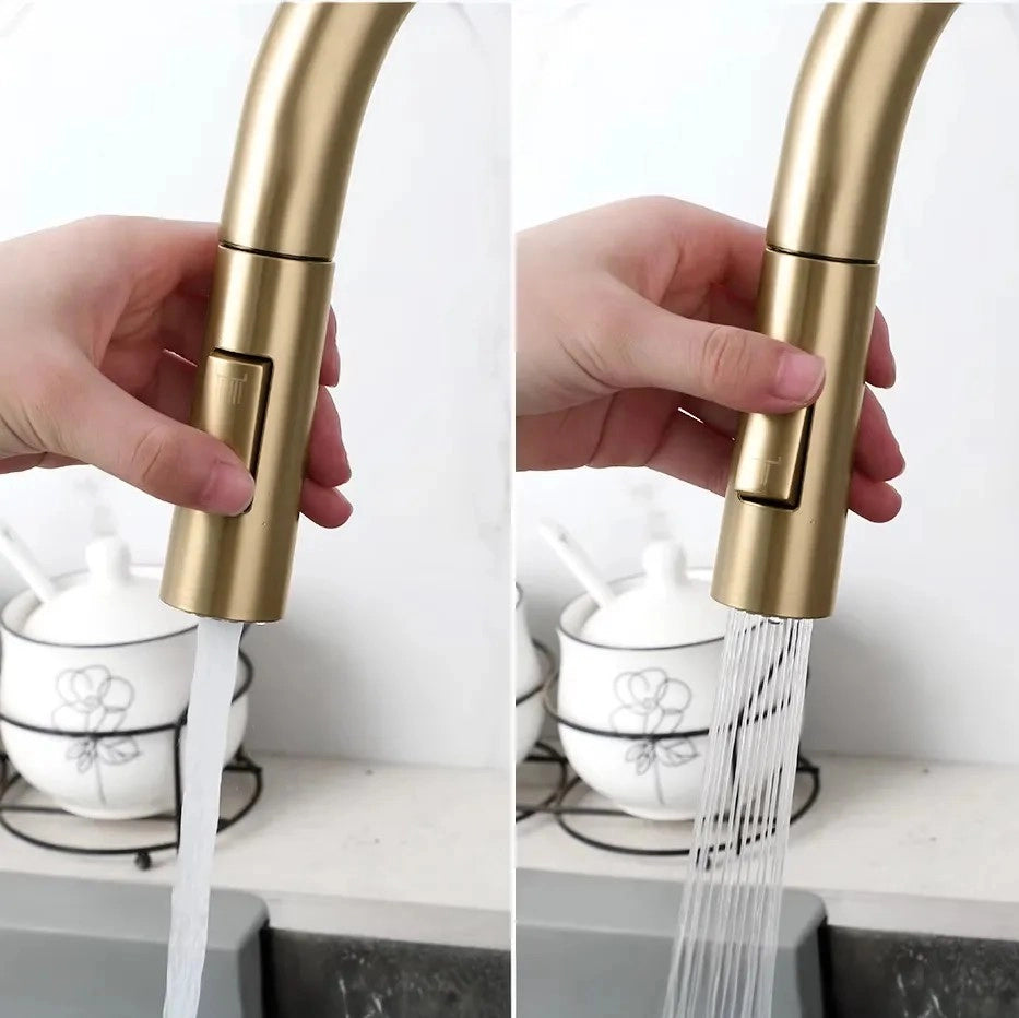 Rubinetto Da Cucina Rea Eco Fresh Brush Gold