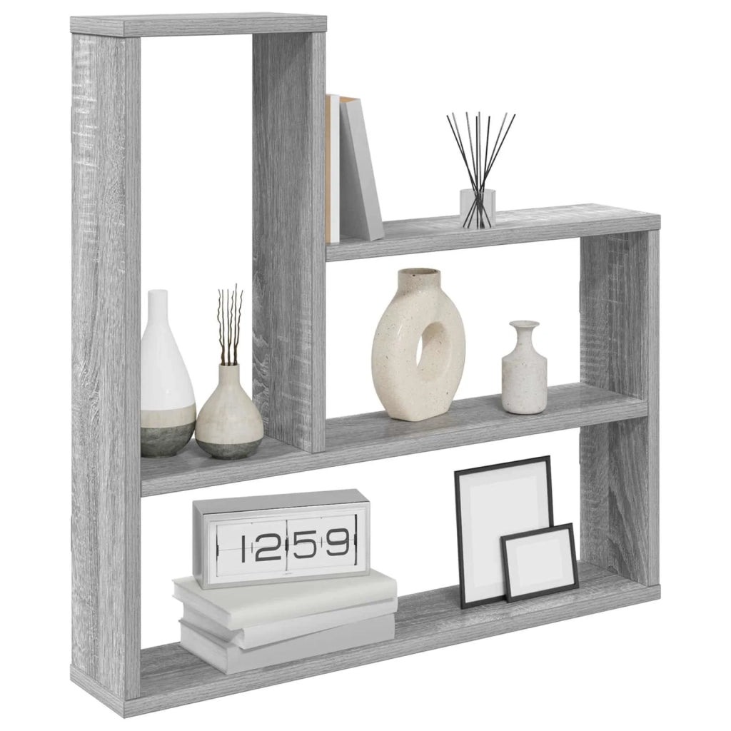 Scaffale da parete Sonoma grigio 60 x 11 x 60 cm 8012169