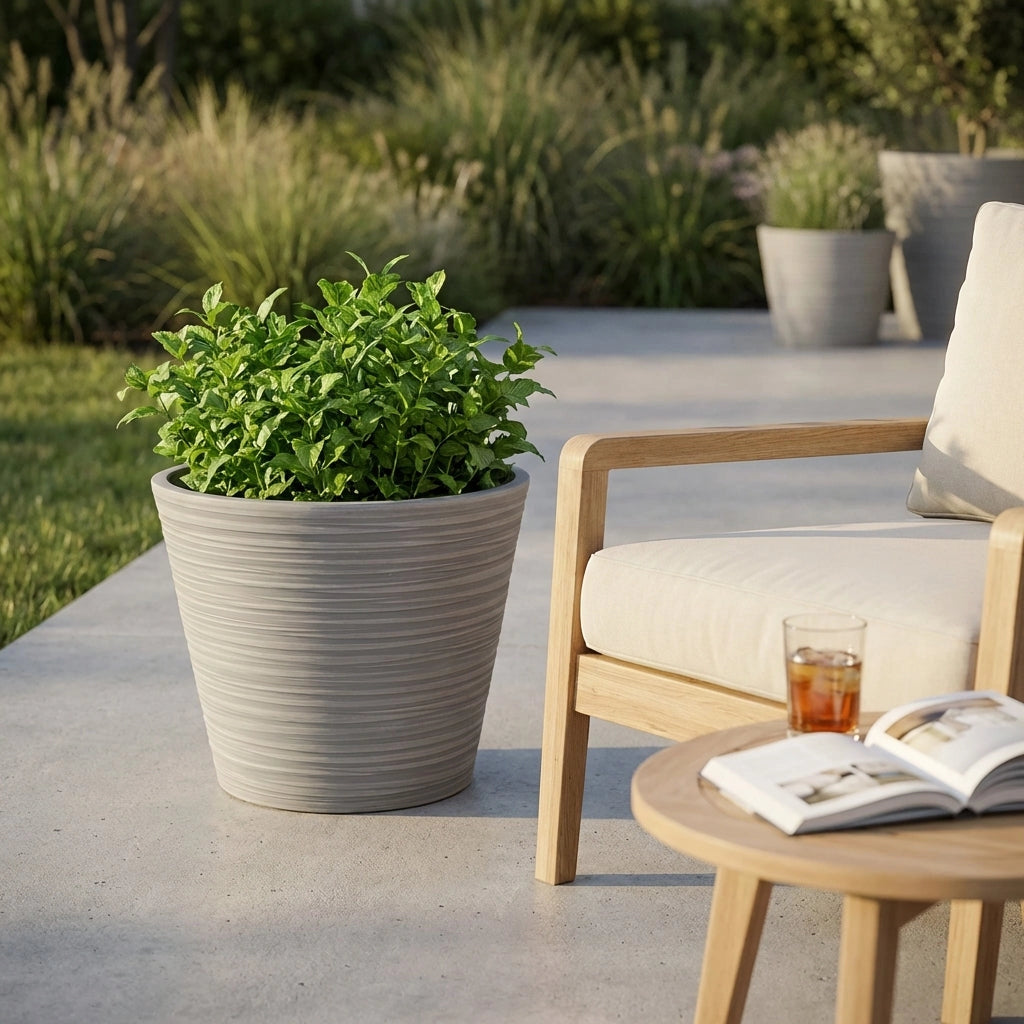 Vaso grande in Fibra sintetica cm 41x41x34 - MARTY