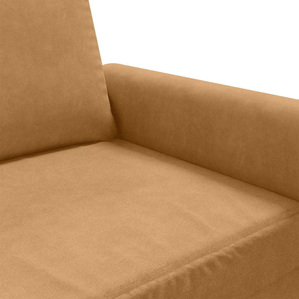 Divano a 2 Posti-Sofa 2 Posti marrone 120 cm in Velluto 749183