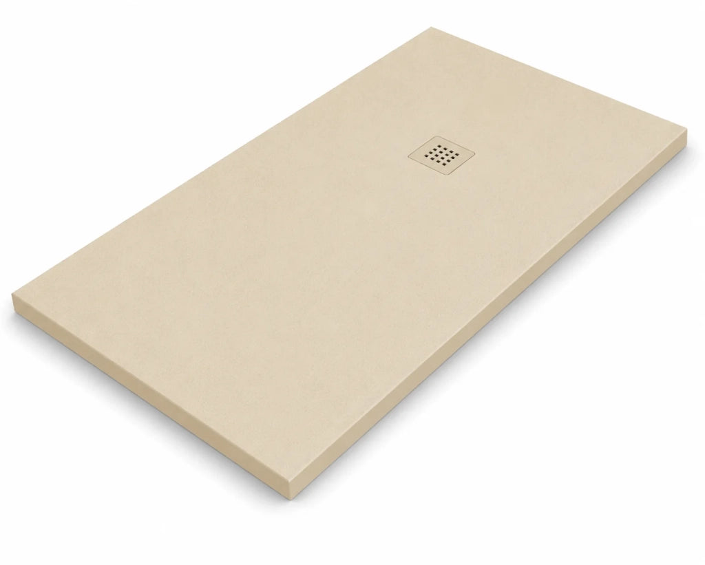 Piatto doccia ARDESIA 100x100 cm Crema griglia Crema