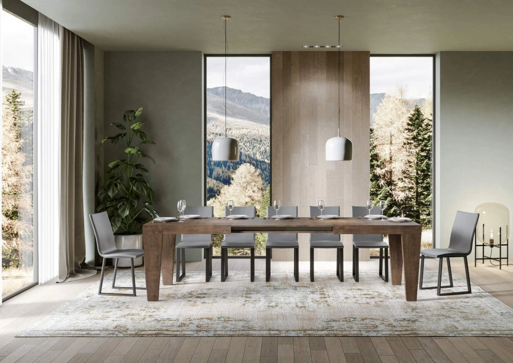 Tavolo allungabile 90x160/264 cm Pimbo Noce