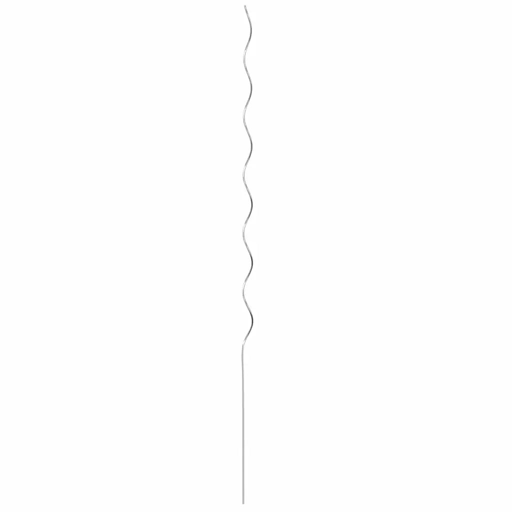 Supporto per piante 20 pcs Argento 150 x 0,6 x 0,6 cm Acciaio 4107050