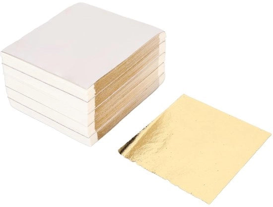 Accessori per decorazione - Imitazione oro - Facile da maneggiare - 500 pezzi - Attività di hobby - Decorazione con oro - Adatto per arte e decorazione