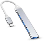 Alimentatore USB Premium con 4 Porte per Windows MacBook - Argento Spaziale
