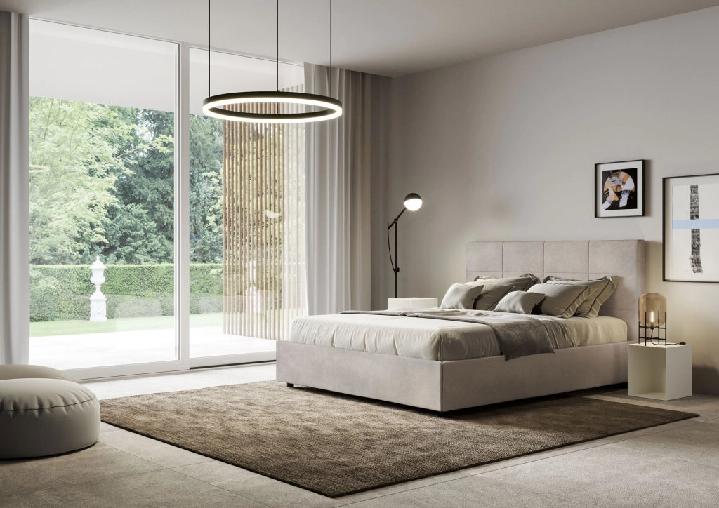Letto Matrimoniale Francese 140x210 cm Senza Rete Mika Sabbia