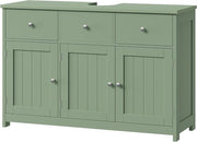 Armadio per bagno 100 cm largo con 3 porte e 2 cassetti