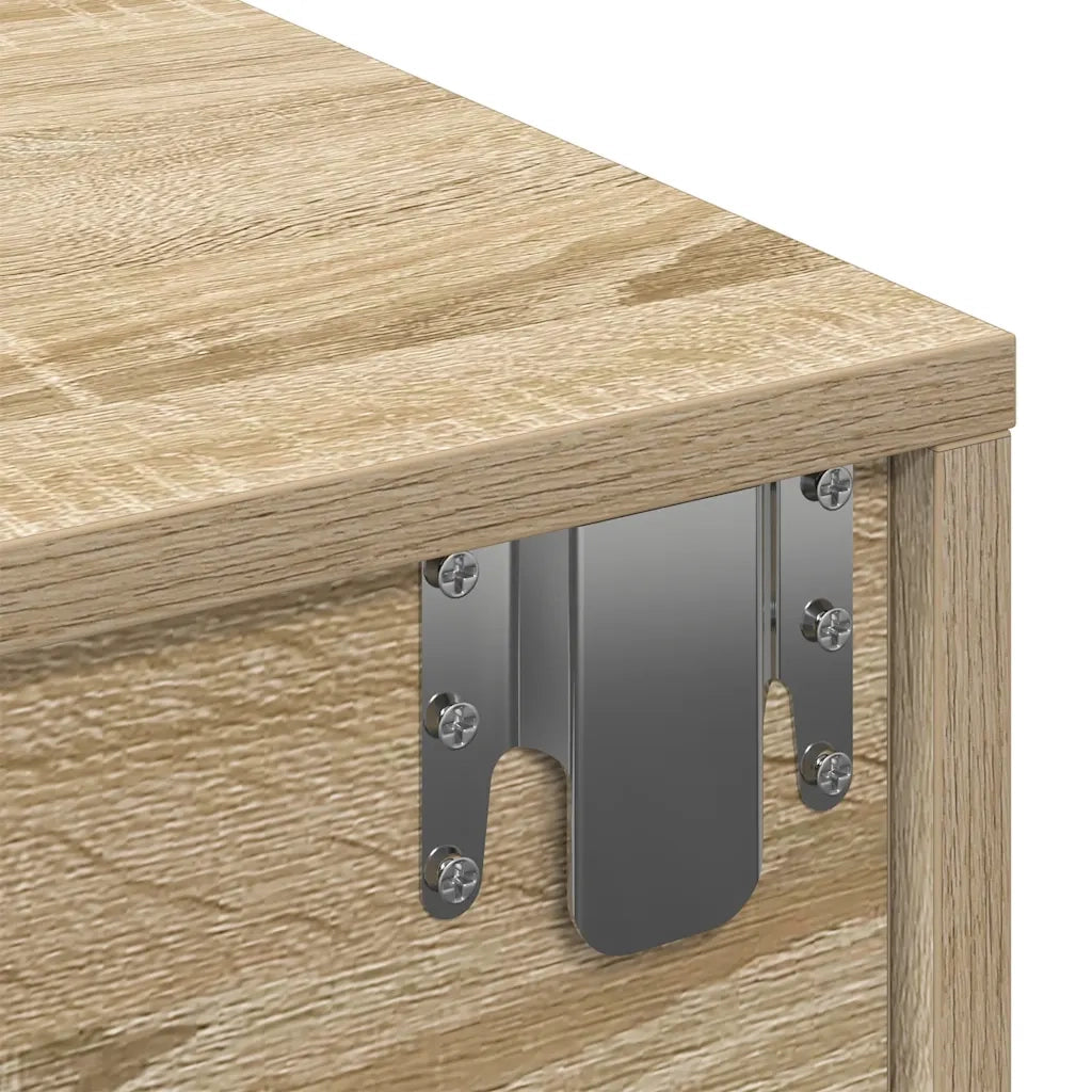 Scaffale a Parete con Cassetti Sonoma 100x36x19cm in Truciolato 859988