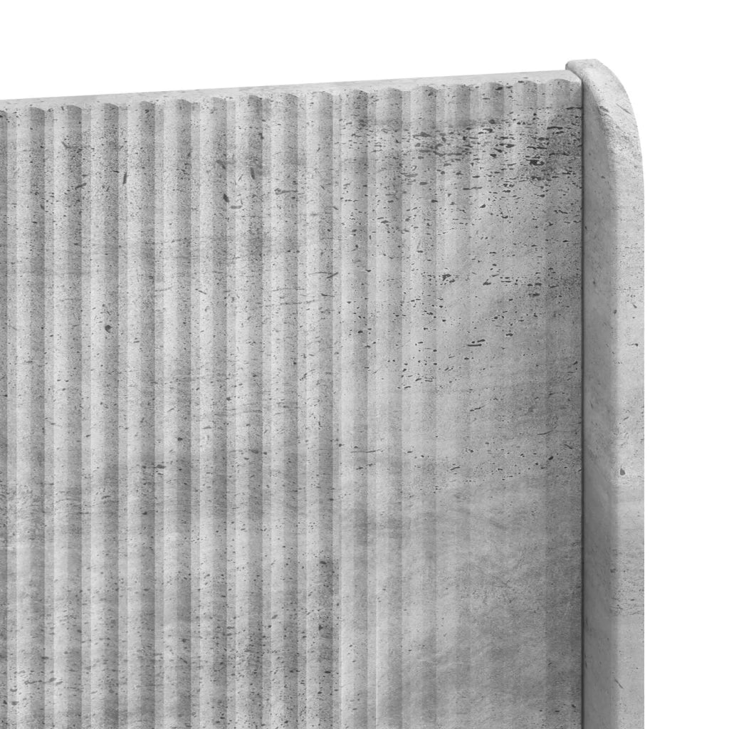 Testiera Letto Grigio Cemento Legno ingegnerizzato 889678