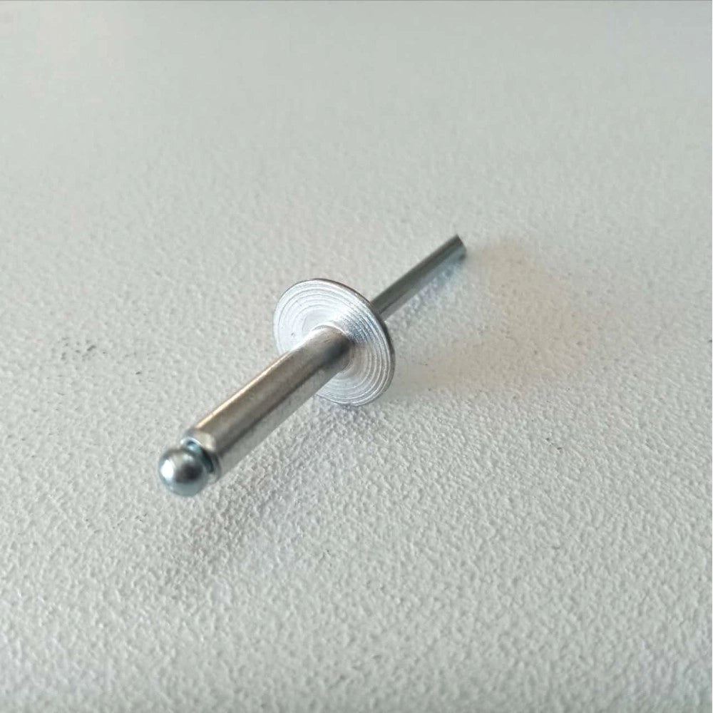 Rivetti alluminio / acciaio 4,8x20mm - 100pz testa larga modello a strappo