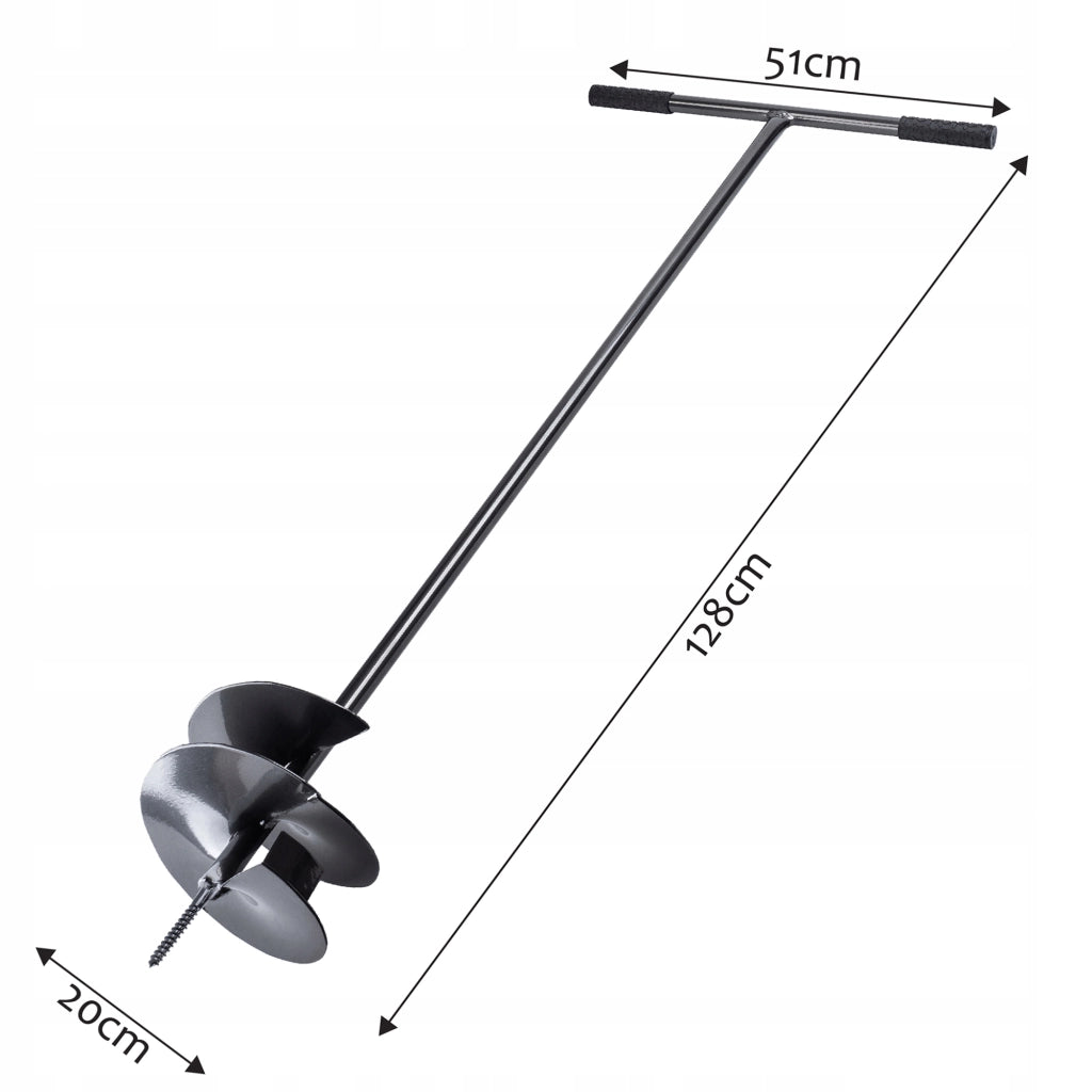 Trivella manuale KADAX per terreno, 20 cm (200 mm)