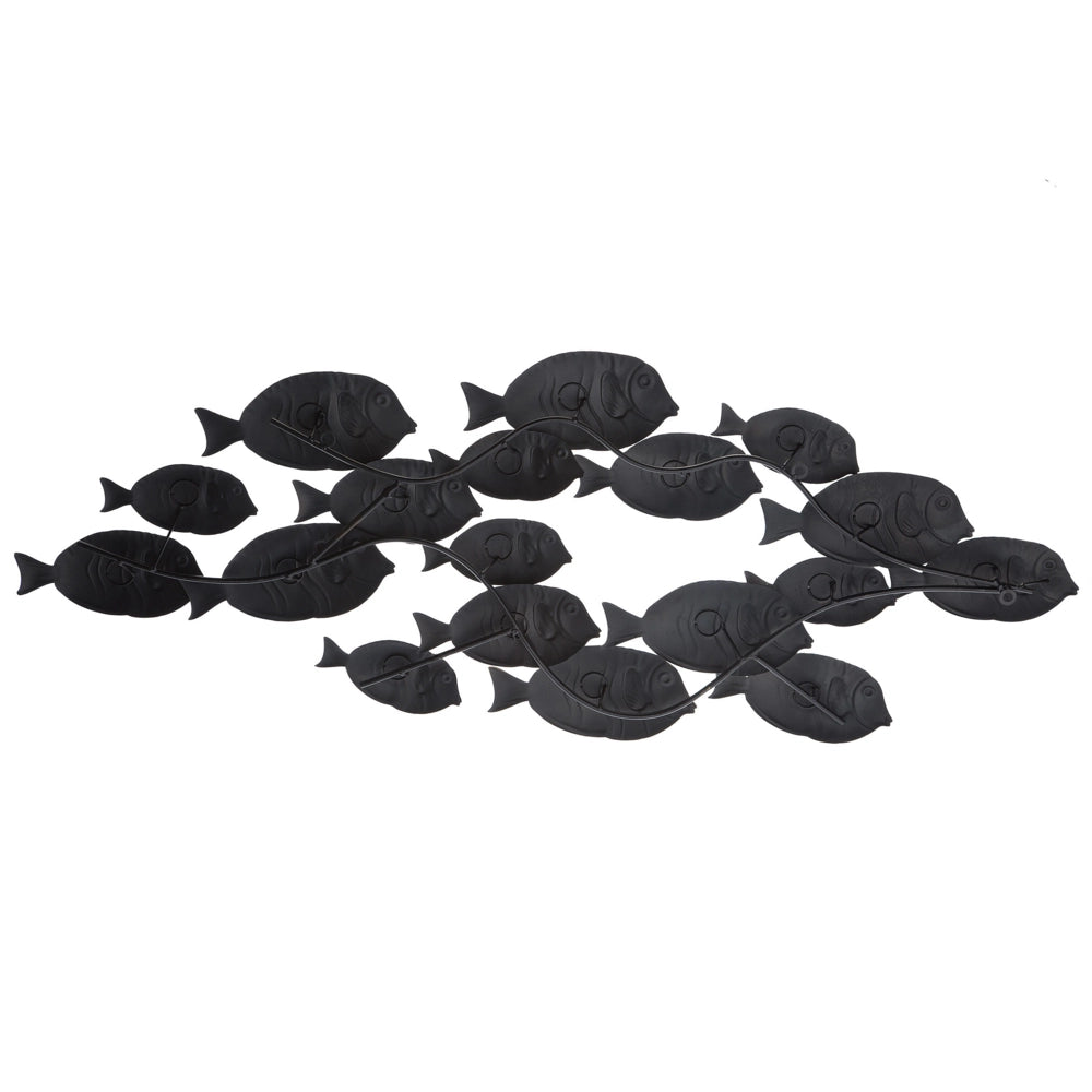 Decorazione murale Pesce Multicolore Metallo costiero Moderno Eclettico