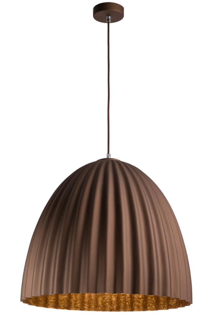 Sospensione Telma Ø70 bronzo/rame pietra E27 Sigma