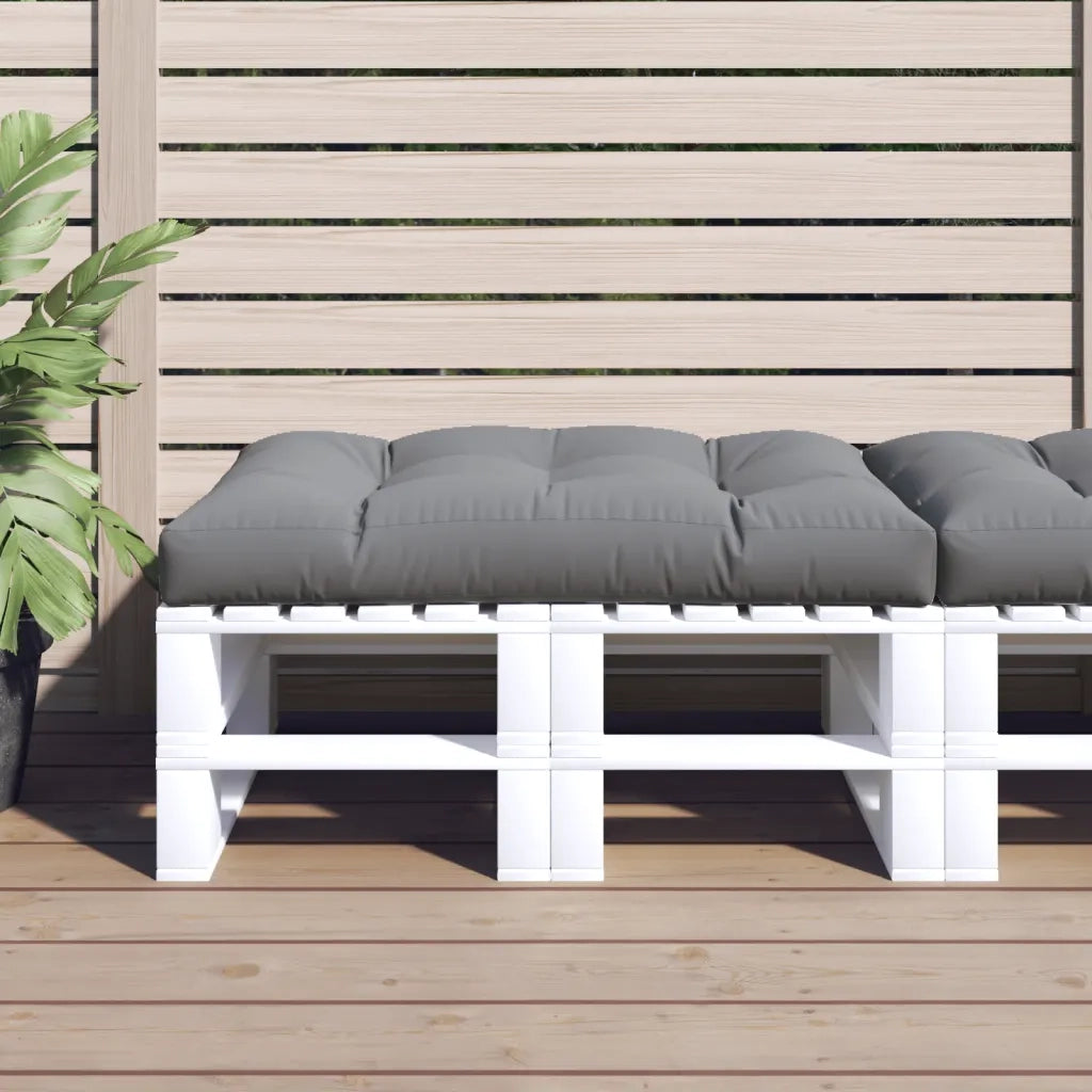 Cuscino per Pallet Grigio 120x80x12 cm in Tessuto 360514