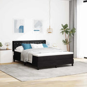 Letto a molle con materasso Nero 200 x 160 cm Poliestere 3341422