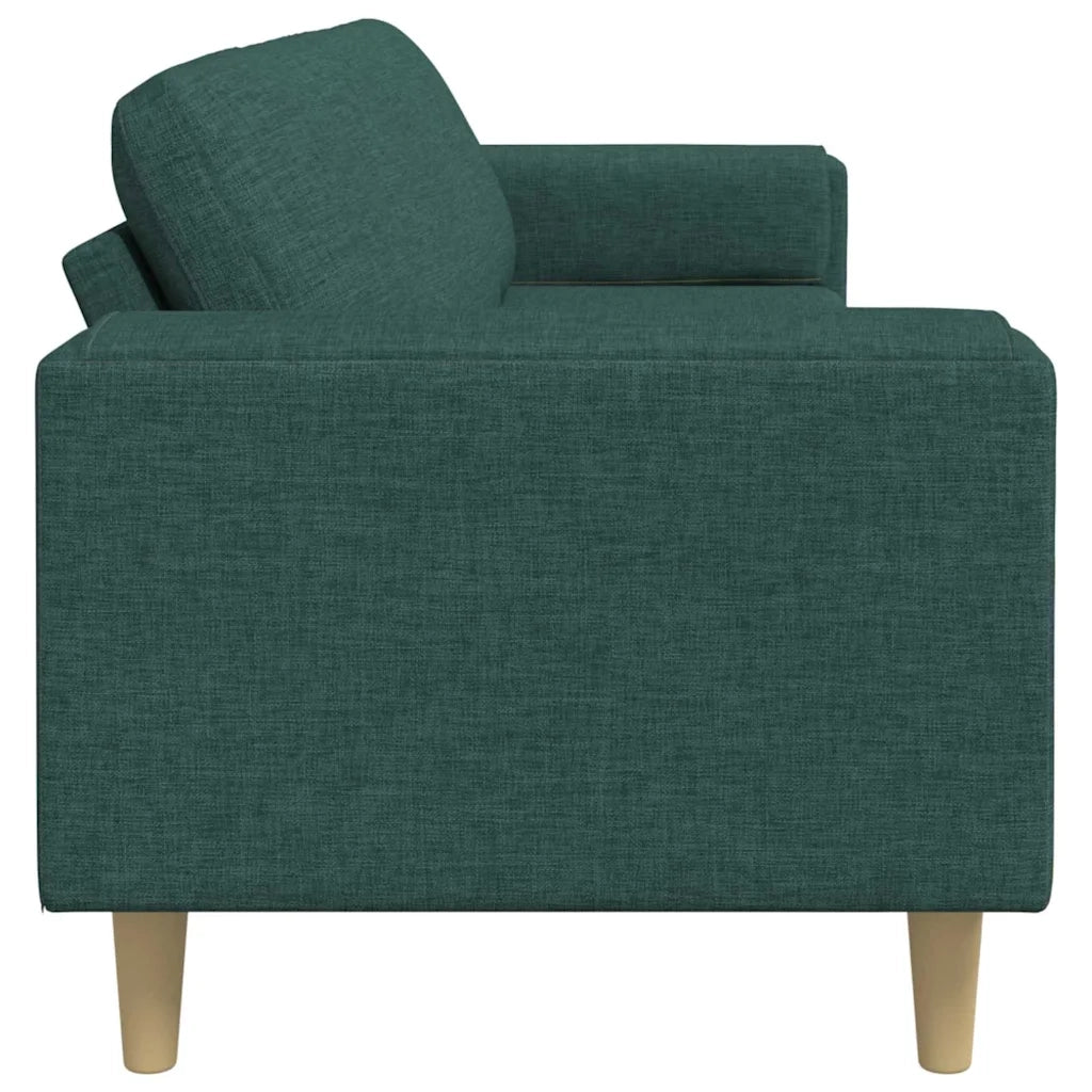 Divano per Soggiorno Verde Scuro 250 x 77 x 76 cm Poliestere 3335085