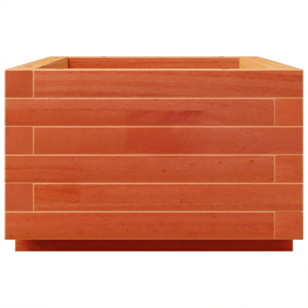 Fioriera | Cassetta per fiori | Vaso Giardino Marrone Cera 70x40x26,5cm Legno Massello Pino