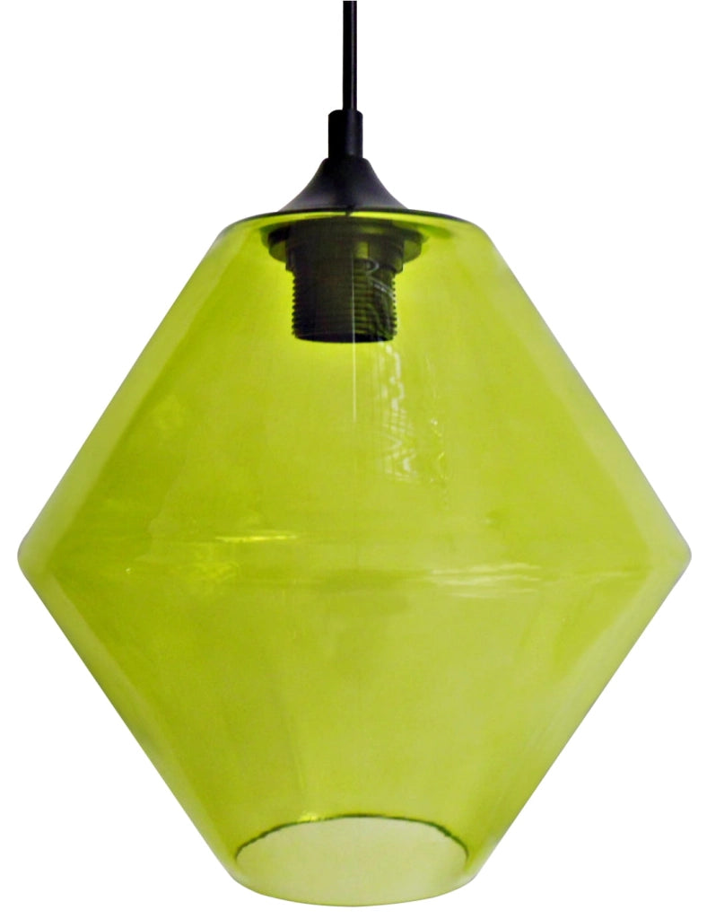 Lampada a sospensione Candellux Bremen vetro verde Ø23 E27