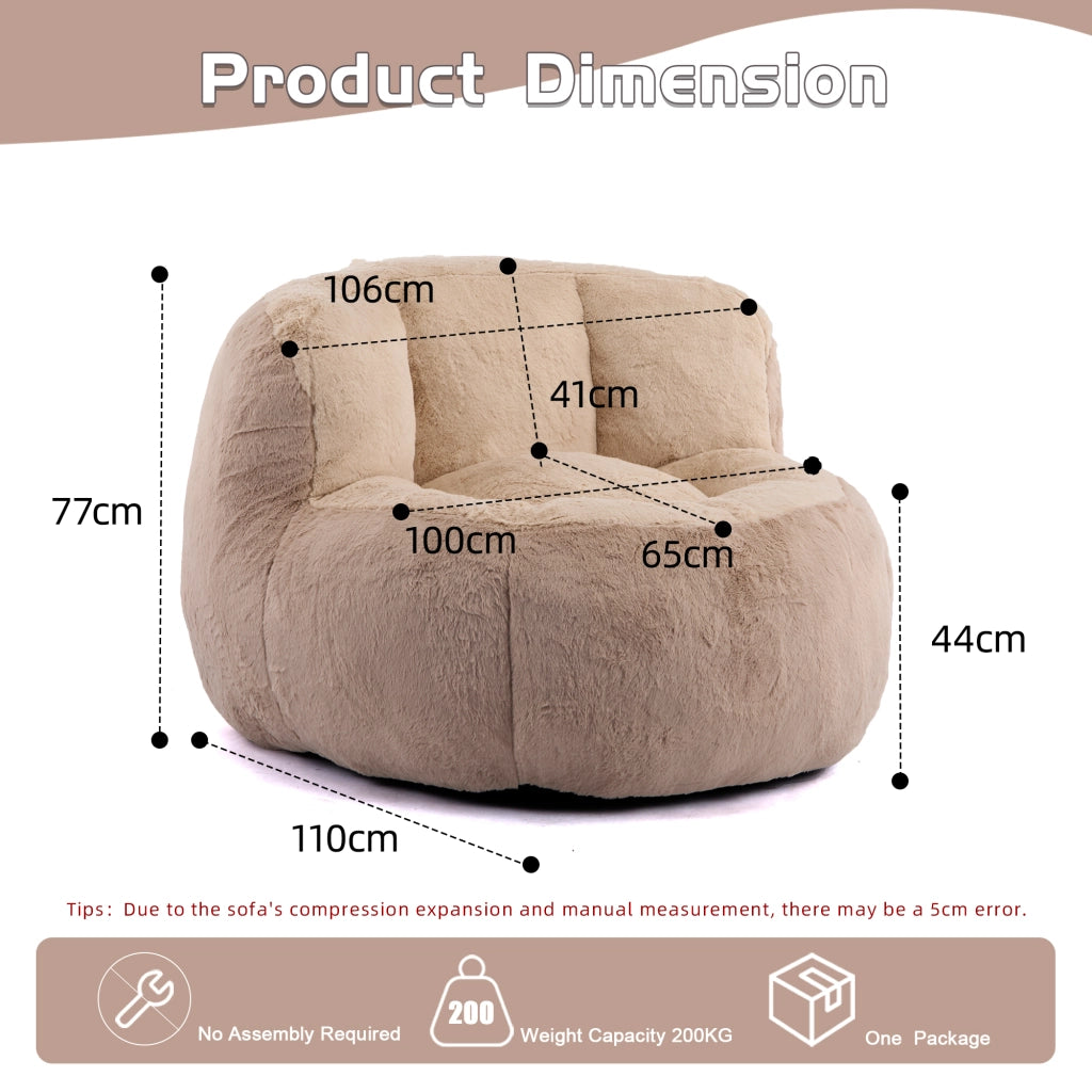 Poltrona Bean Bag ¨C Minimal ¨C Marrone+Cammello