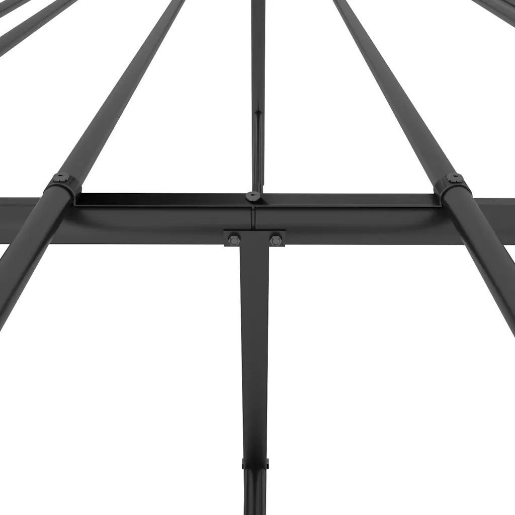 Giroletto-Struttura Letto in Metallo Nero 135x190 cm