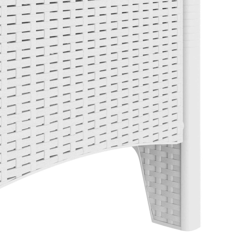 Sedia da Giardino 4 pcs Bianco 53 x 49 x 85 cm Polipropilene 847482