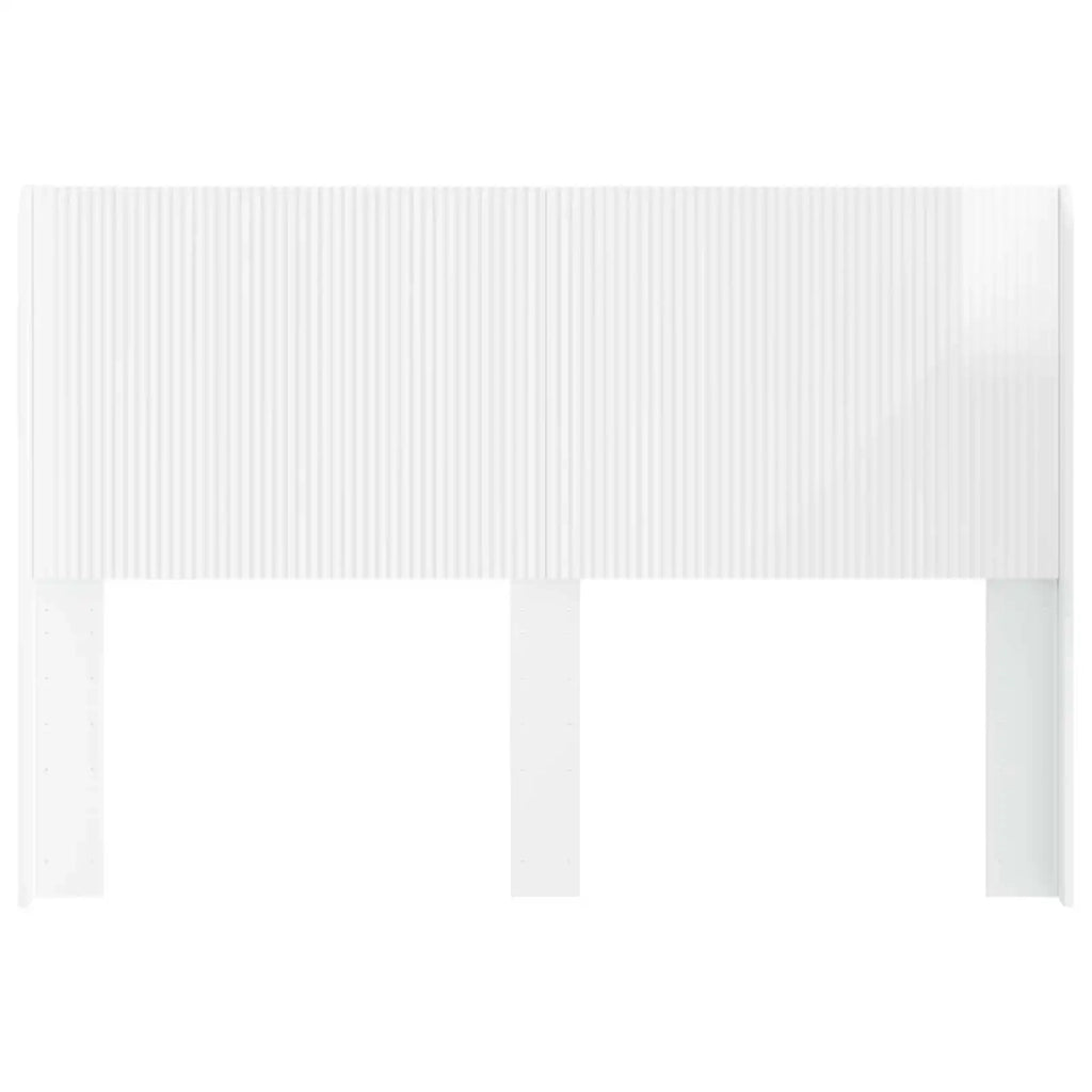 Testiera Letto Bianco Lucido Legno ingegnerizzato 889599