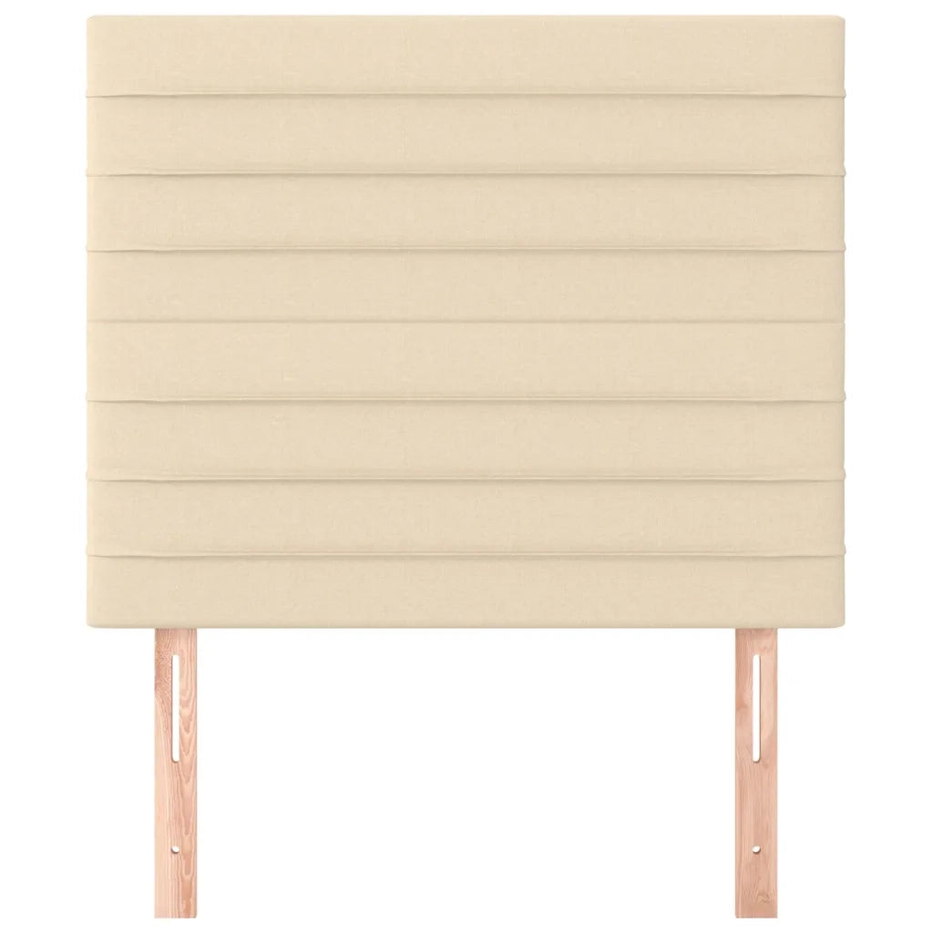 Testiera | Testata Crema 90x5x118/128 cm Tessuto