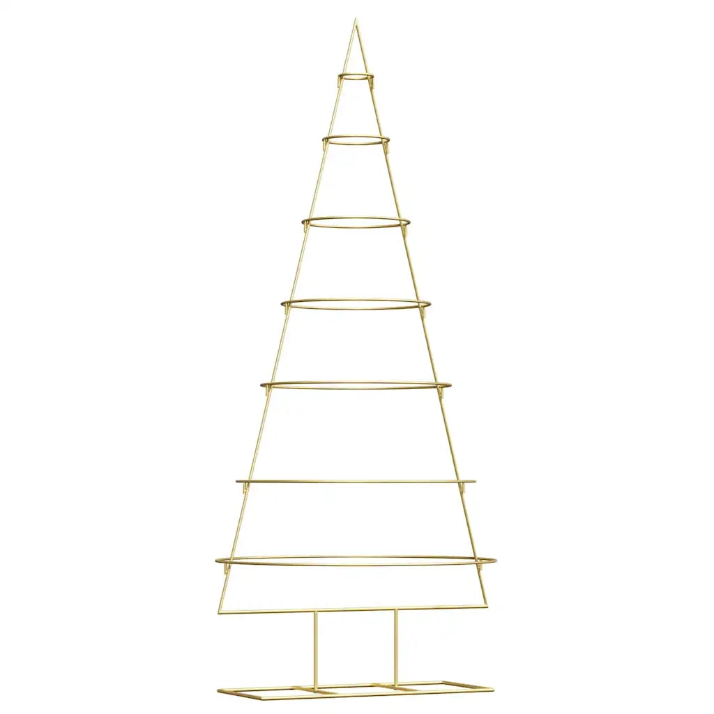Albero di Natale in metallo con supporto Oro 180 cm 42019155
