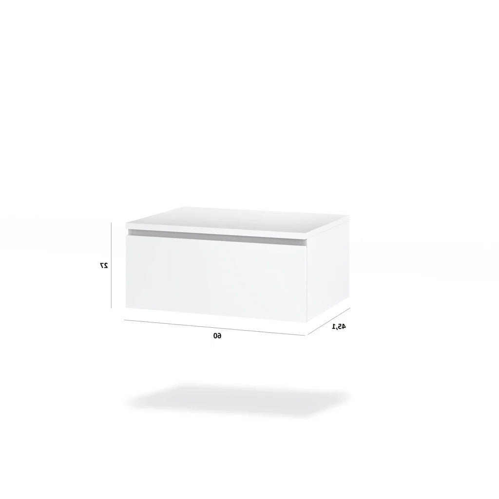 Base con top 1 cassetto ASTRA bianco pietra