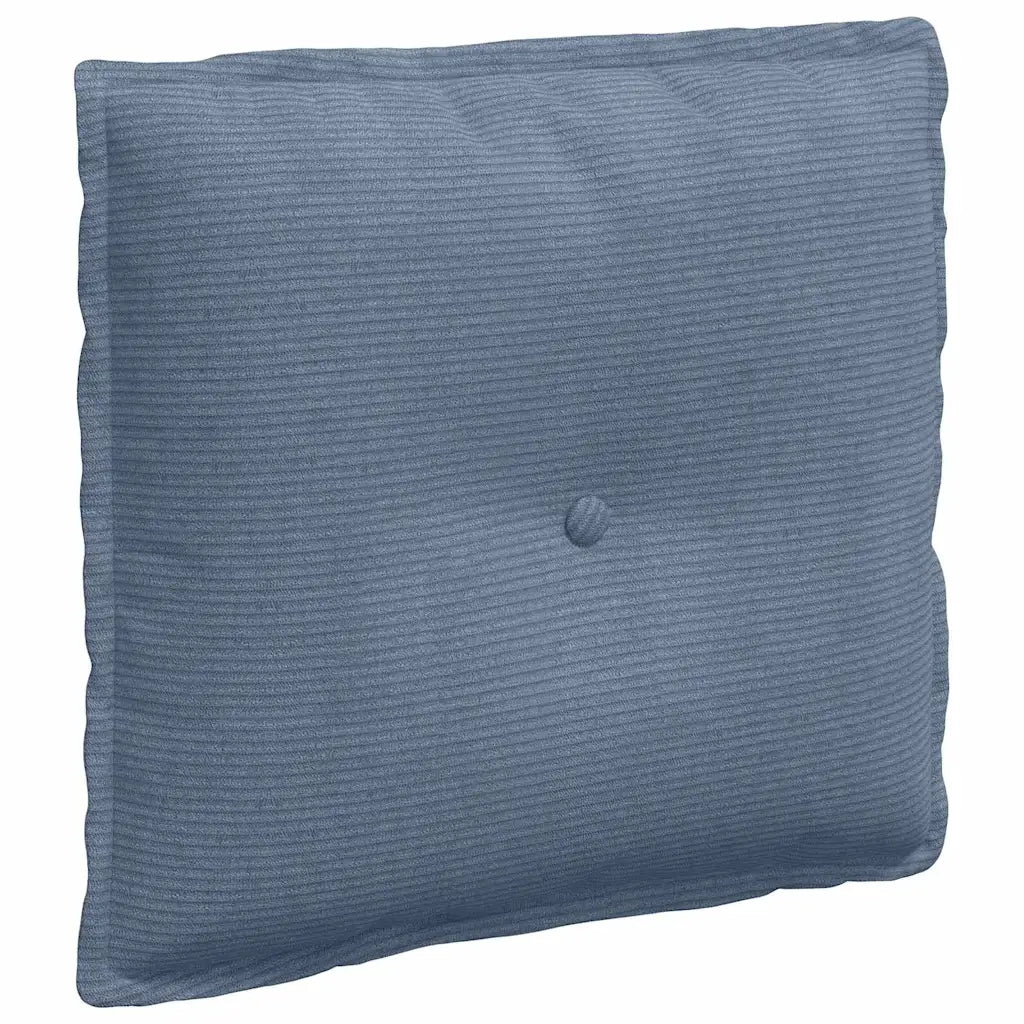 Cuscino per Schiena | Cuscino dorsale Blu 50 x 45 cm Tessuto in Cords