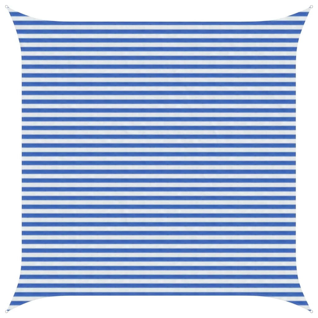 Telo Ombra Blu e Bianco 4,5 x 4,5 m HDPE 42032871