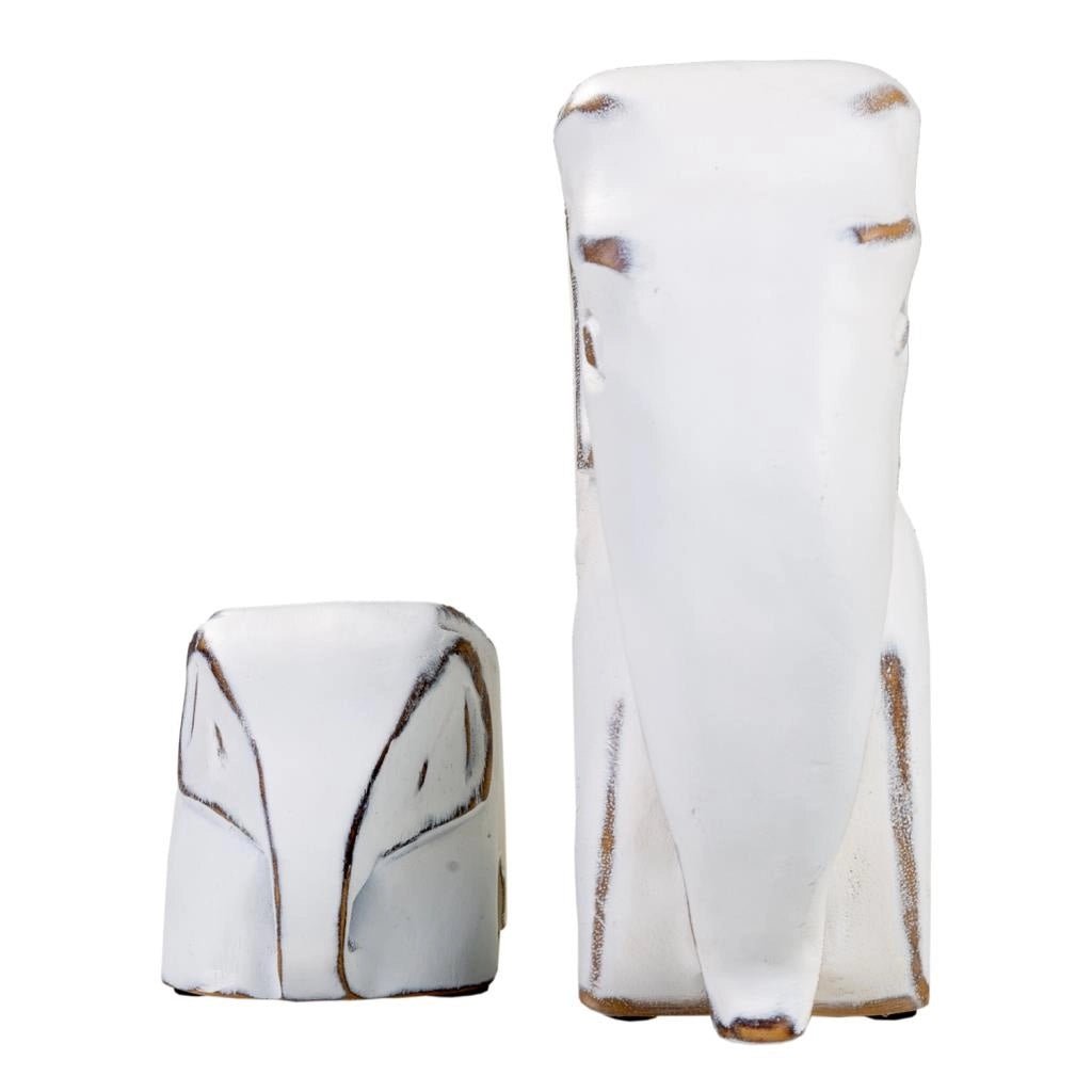 Figura elefante bianco 25,5x8,5x21,5h