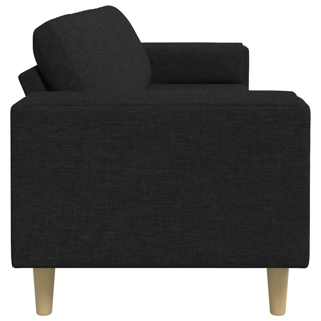 Divano per Soggiorno Nero 250 x 77 x 76 cm Poliestere 3335083